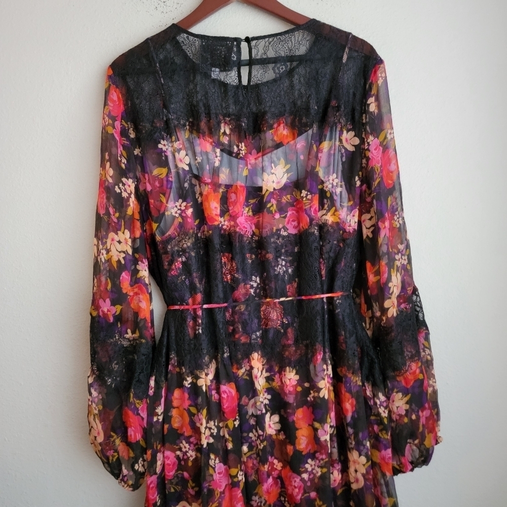 Johnny Was Flora Silk Maxi Dress size 3X NWT - Picture 6 of 6